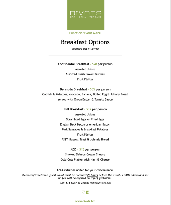 DV Breakfast options 8 - 2024