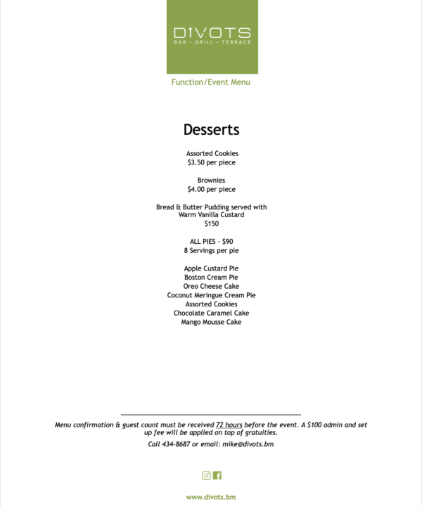 DV Desserts 2024